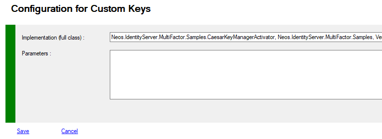 MMC CUSTKEYS