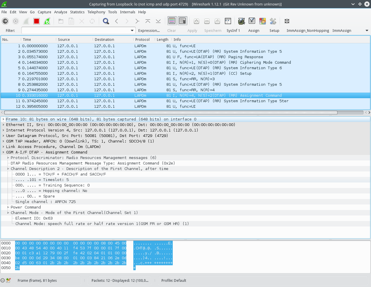 Wireshark Ciphering Mode Command