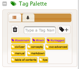 Tag Palette